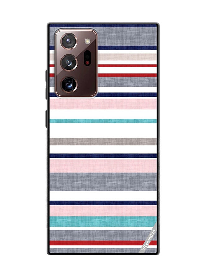 VR CREATIVE Protective Case Cover For Samsung Galaxy Note20 Ultra 5G Strips Design Multicolour - Image 1