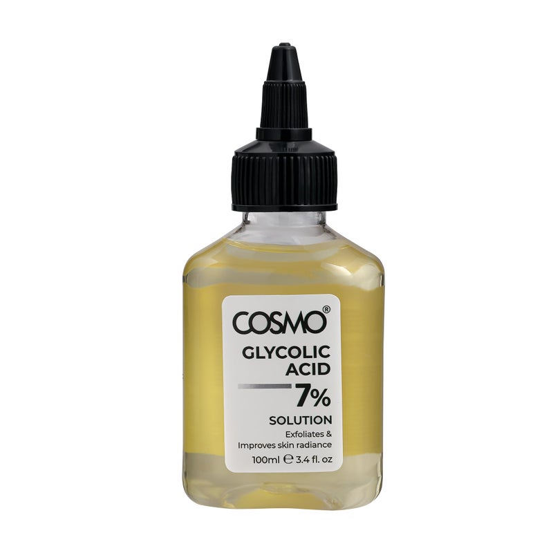 Cosmo 7% Glycolic Acid Solution – 100ml | Exfoliating, Brightening, Skin Renewal, Smooth Texture, and Even Skin Tone - Image 1