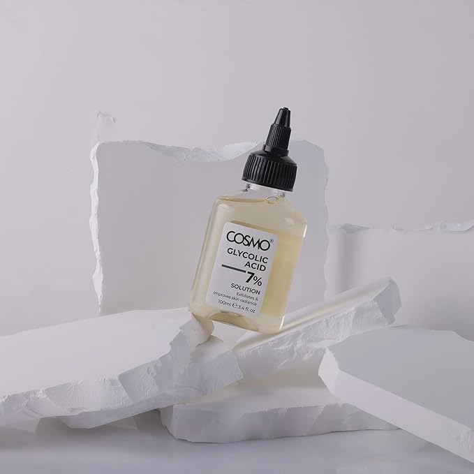Cosmo 7% Glycolic Acid Solution – 100ml | Exfoliating, Brightening, Skin Renewal, Smooth Texture, and Even Skin Tone - Image 2