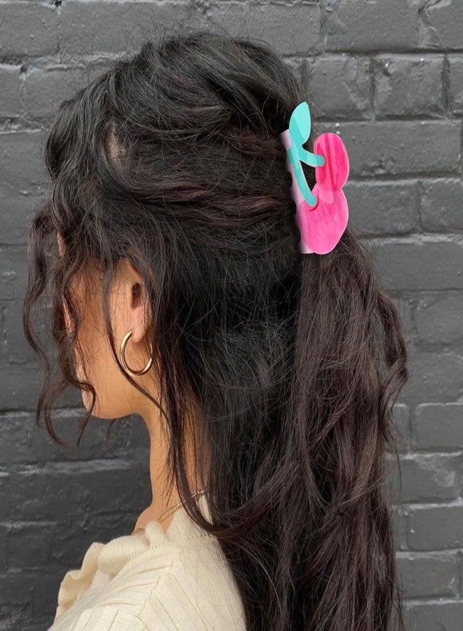 ANBALA Cherry Claw Clips Acrylic Hair Clips Sweet Cherry Shape Hair Clip for Women Girls Non-Slip, Durable Jaw Claws - Image 4