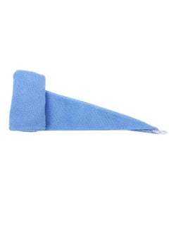 NIBEMINENT Cute Fiber Hair-drying Cap Hat Adult Super Absorbency Dry Hair Towel Shower Cap Blue  - Image 3