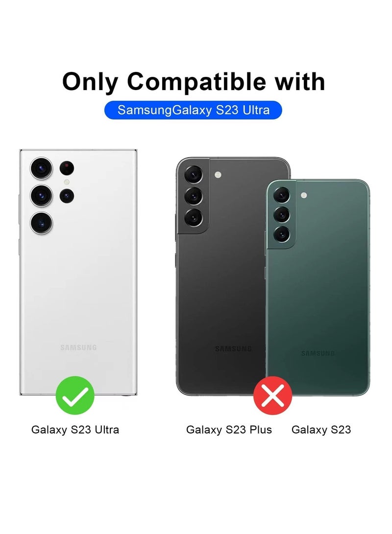 MIGOFAST Samsung S23 Ultra Magsafe Case 2023 Slim Thin Magnetic Cover Anti Yellowing Anti Scratch Hard Back Crystal Clear - Image 5