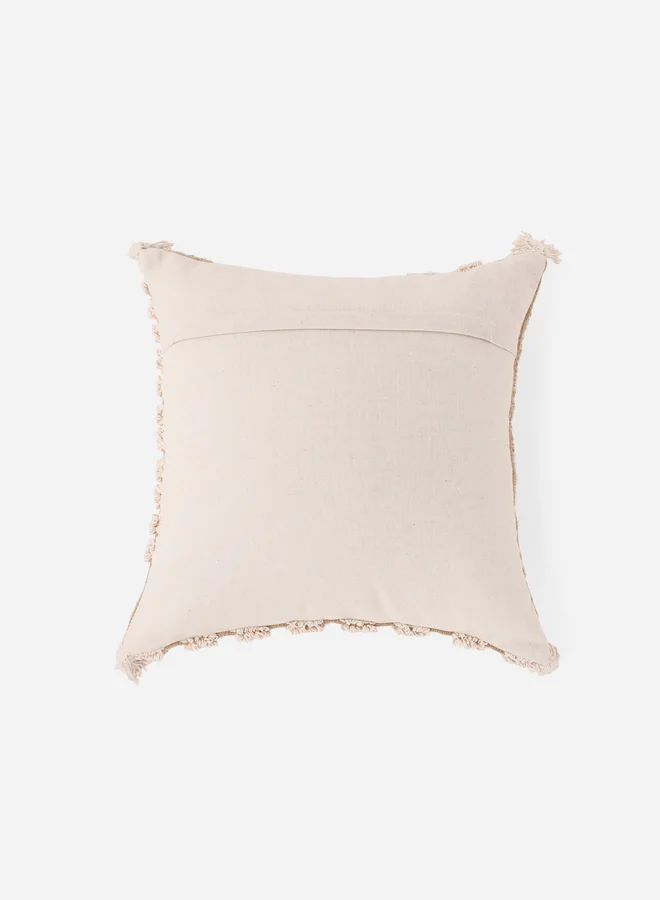 sanskrutihomes sanskrutihomes Tassel Detail Cotton Cushion Cover - 45x45cm