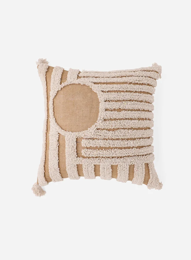 سانسكريتي هومز sanskrutihomes Tassel Detail Cotton Cushion Cover - 45x45cm