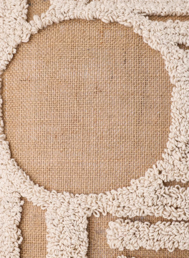 sanskrutihomes sanskrutihomes Tassel Detail Cotton Cushion Cover - 45x45cm