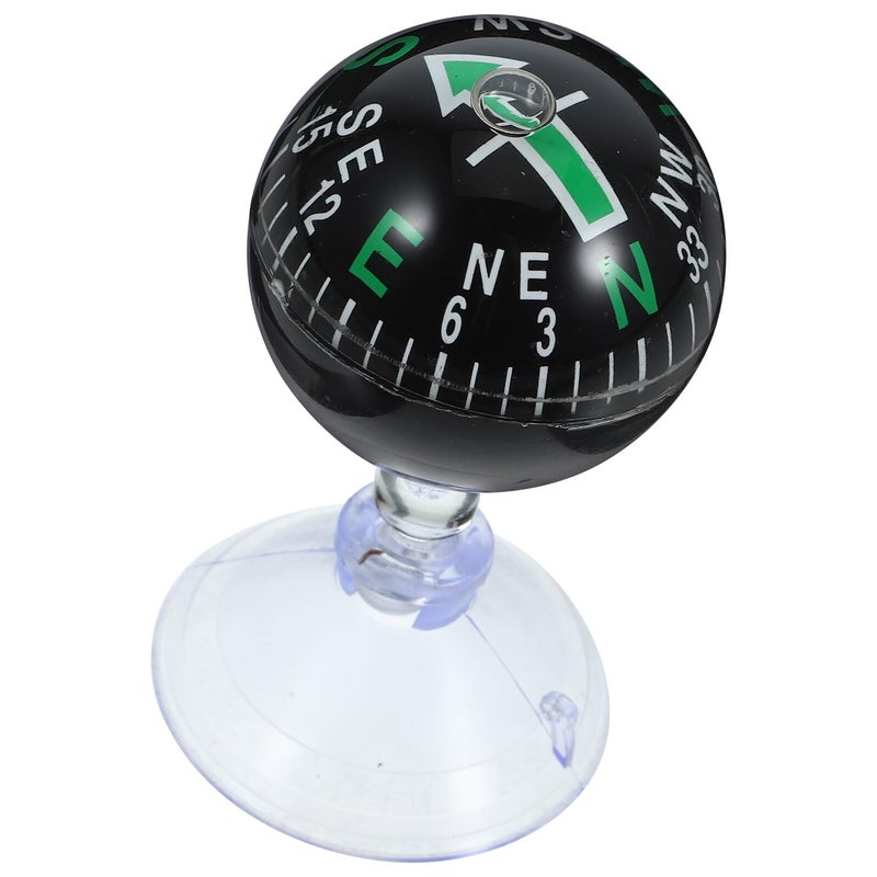 Green 38mm Car Dashboard Compass Ball With Suction Cup For Vehicle Boat Navigation - Image 2