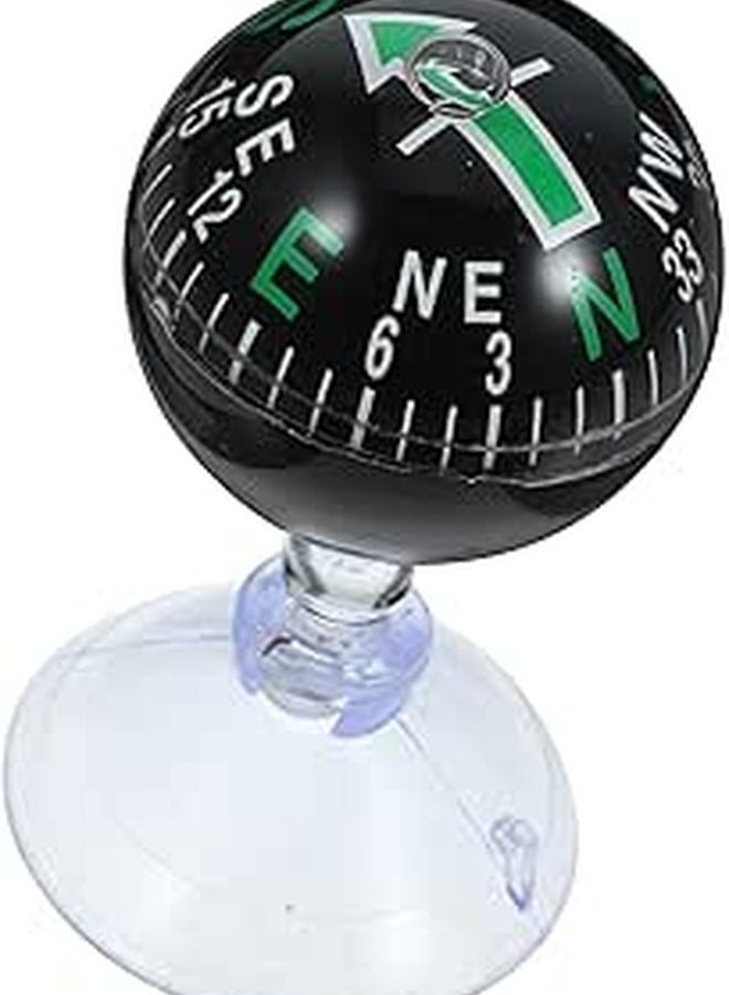 Green 38mm Car Dashboard Compass Ball With Suction Cup For Vehicle Boat Navigation - Image 1