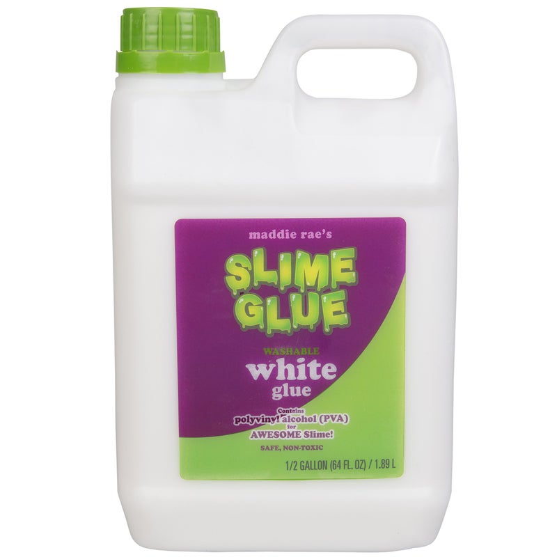 SCS Direct Maddie Rae's Slime Making Glue - 1/2 Gallon Value Size - Non Toxic, School Grade Formula, Perfect for Slime Kit Supplies, Crafts (White) - Image 1