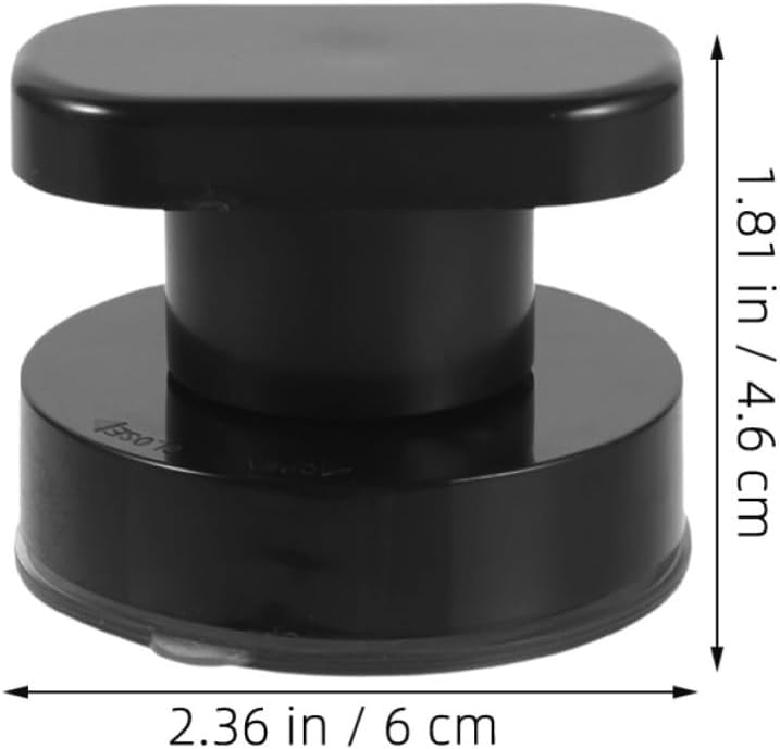 Uonlytech 2pcs Black Plastic Door Handles for Bathroom Safety, Nonslip and Easy to Maintain Grab Bars for Elderly Beside Toilets and Bathtub Edges - Image 2