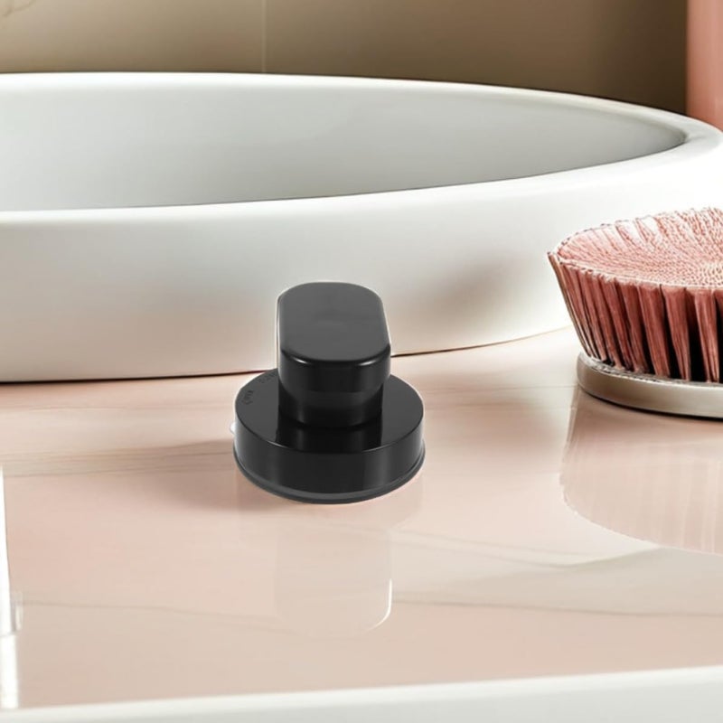 Uonlytech 2pcs Black Plastic Door Handles for Bathroom Safety, Nonslip and Easy to Maintain Grab Bars for Elderly Beside Toilets and Bathtub Edges - Image 4