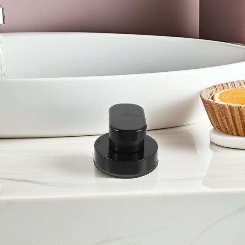 Uonlytech 2pcs Black Plastic Door Handles for Bathroom Safety, Nonslip and Easy to Maintain Grab Bars for Elderly Beside Toilets and Bathtub Edges - Image 3