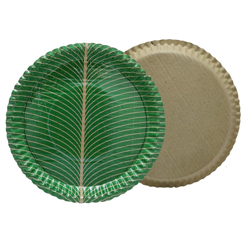 MESH MASTERS MESH MASTERS 100 Biodegradable_Eco Friendly_12 Inch Paper Dinner Plates_Pack of 50_Natural Paper Plates_MMTPPL13 - Image 4