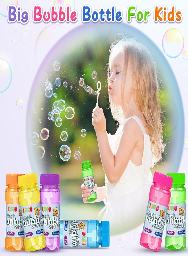 IJIGU Bubble Bottles 48 Pack (2oz), Bubbles for Kids, Bubble Solution with Bulk Wands in 6 Colors as Party Favors for Toddlers 1-3, Summer Outdoor Toy Gift for Boys & Girls - Image 3