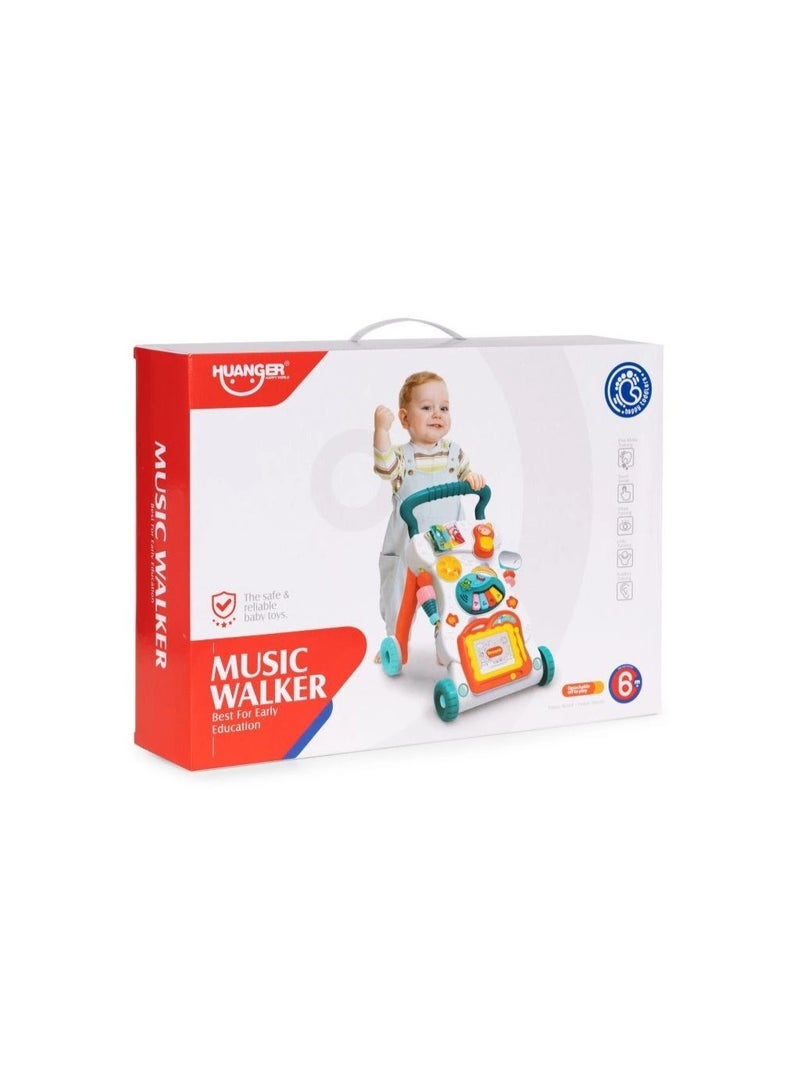 HUANGER Baby Walker with Lights & Music – Educational Push Walker for Toddlers - Image 3