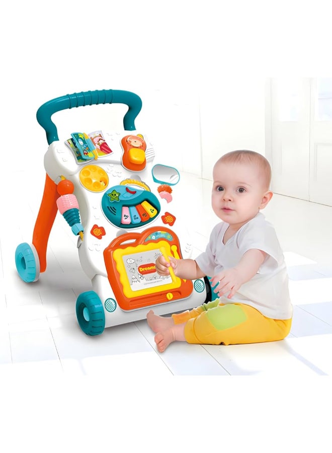 HUANGER Baby Walker with Lights & Music – Educational Push Walker for Toddlers - Image 5