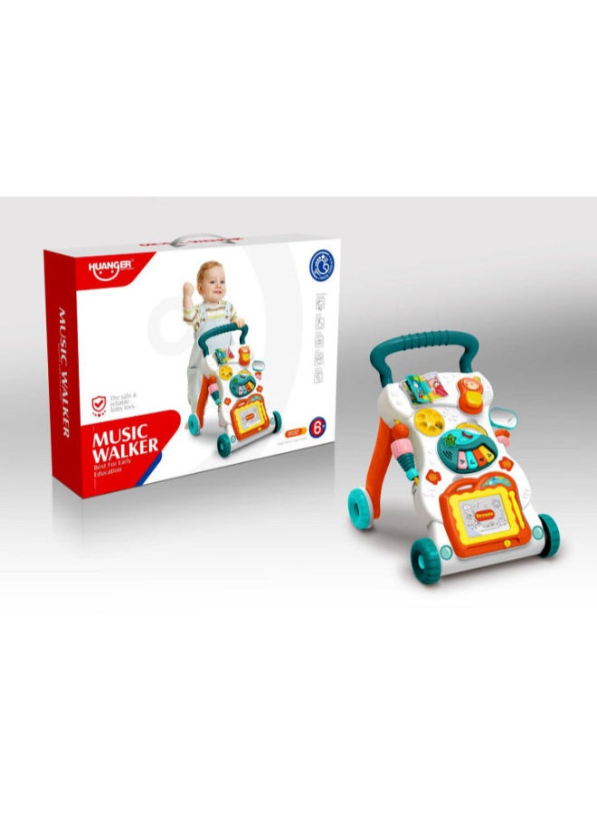 HUANGER Baby Walker with Lights & Music – Educational Push Walker for Toddlers - Image 4