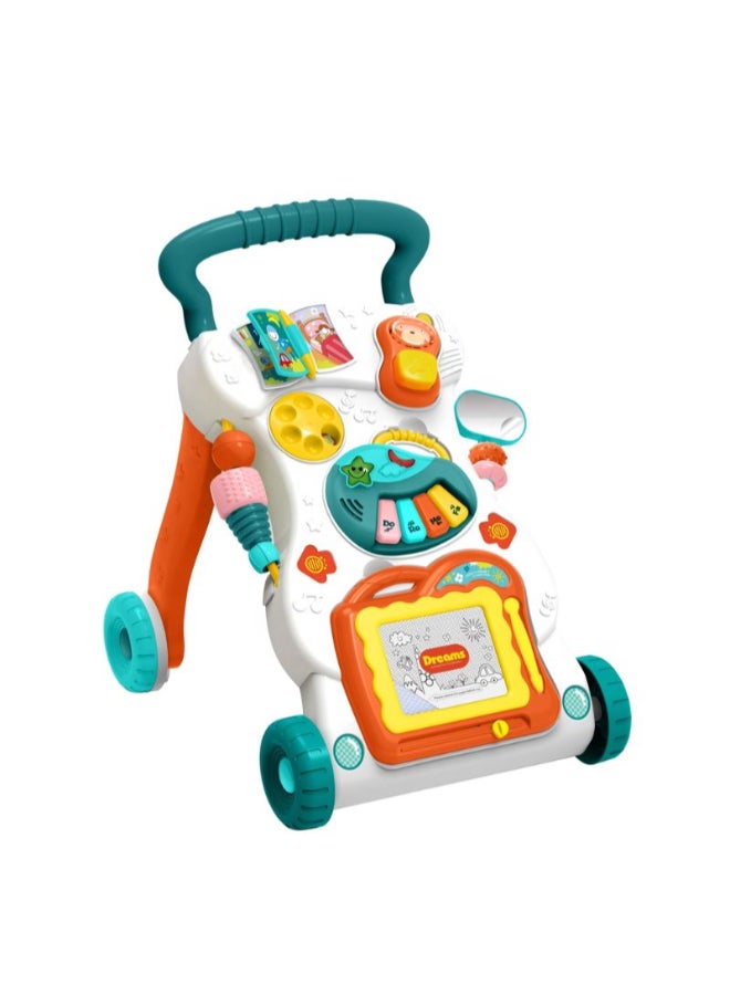 HUANGER Baby Walker with Lights & Music – Educational Push Walker for Toddlers - Image 1