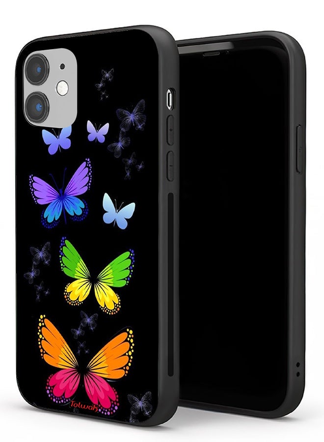 Tolwak Apple iPhone 11 Protective Case Colorful Butterflies - Image 1