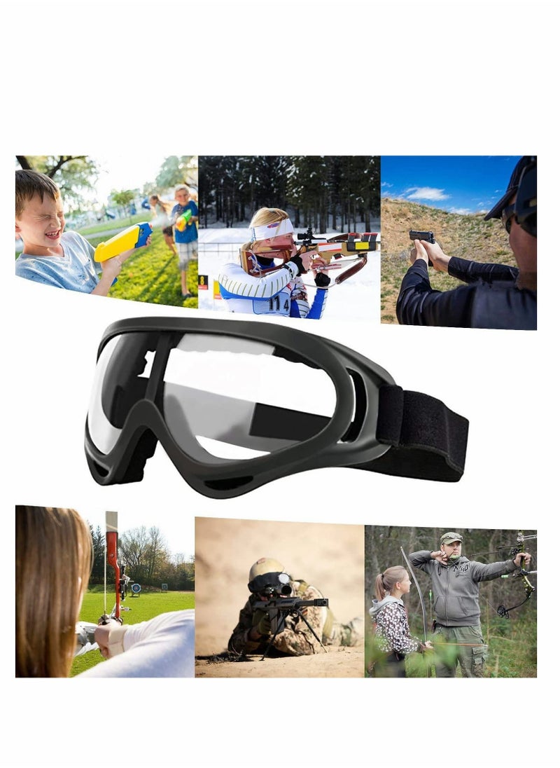 KASTWAVE - Children’s Safety Glass, 2 Pcs Kids Outdoor Game Protective Goggles Safety Goggles Eyewear for Elite Toy Game Eye Protection & Laboratory Work Safety Glasses - Image 1