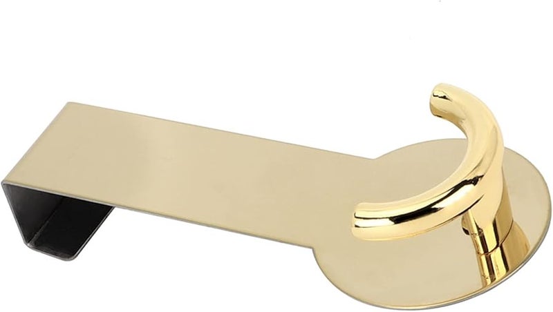 خطاف ذهبي فوق الباب من الفولاذ المقاوم للصدأ 304 معلق بدون حفر للمناشف والمعاطف والحمام - Image 3