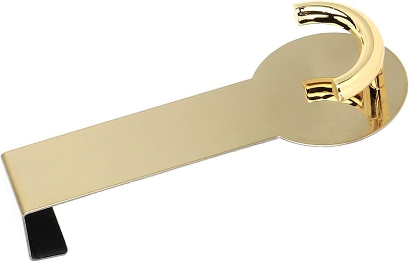 خطاف ذهبي فوق الباب من الفولاذ المقاوم للصدأ 304 معلق بدون حفر للمناشف والمعاطف والحمام - Image 4