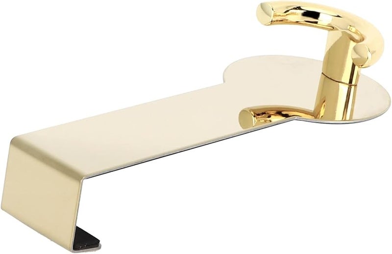 خطاف ذهبي فوق الباب من الفولاذ المقاوم للصدأ 304 معلق بدون حفر للمناشف والمعاطف والحمام - Image 2