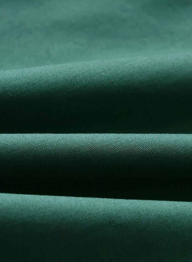 Take Two Boys Green Solid Button Front Shirt - Image 5