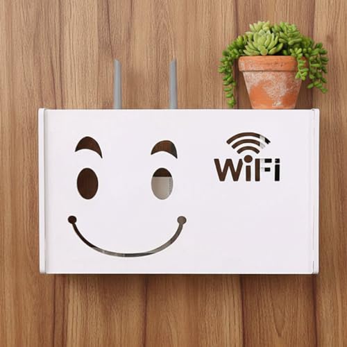 SS ARTS Engineered Wood Wall Mount Wifi Router Stand/Rack,10 Cm,18 Cm,30 Cm - Image 2