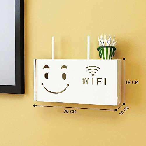 SS ARTS Engineered Wood Wall Mount Wifi Router Stand/Rack,10 Cm,18 Cm,30 Cm - Image 5