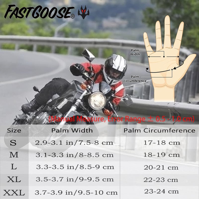 FASTGOOSE Dirt Bike Motorcycle Gloves - Motocross, Motorbike & ATV Off Road Racing Sports Cycling Glove - Image 5
