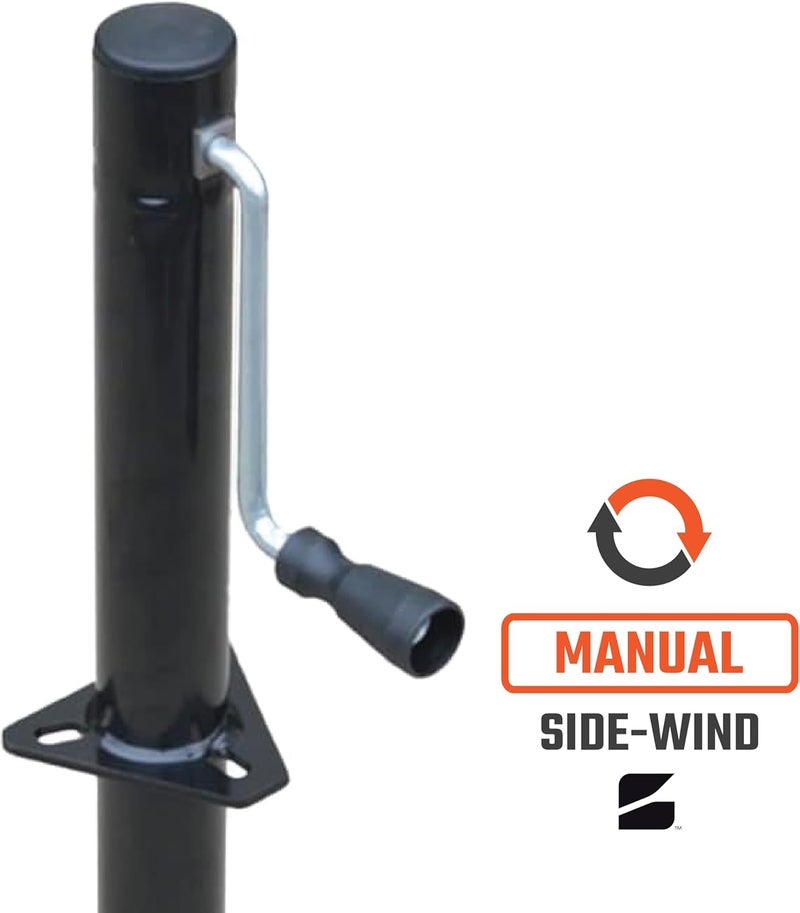 Bastion Distribution Side-Wind Trailer Jack - 5000lb Capacity A-Frame with 14 4/5" Travel - Image 2