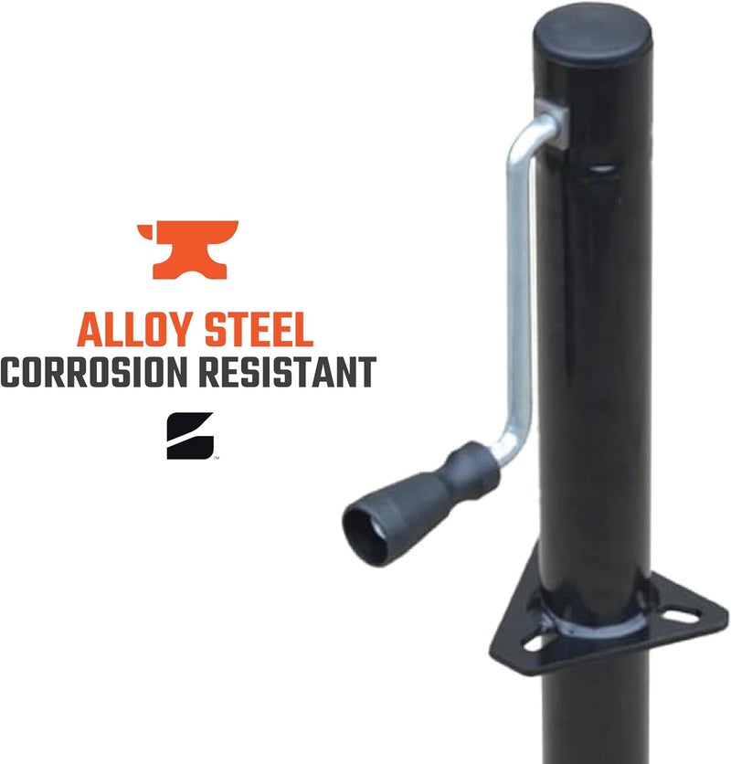 Bastion Distribution Side-Wind Trailer Jack - 5000lb Capacity A-Frame with 14 4/5" Travel - Image 4