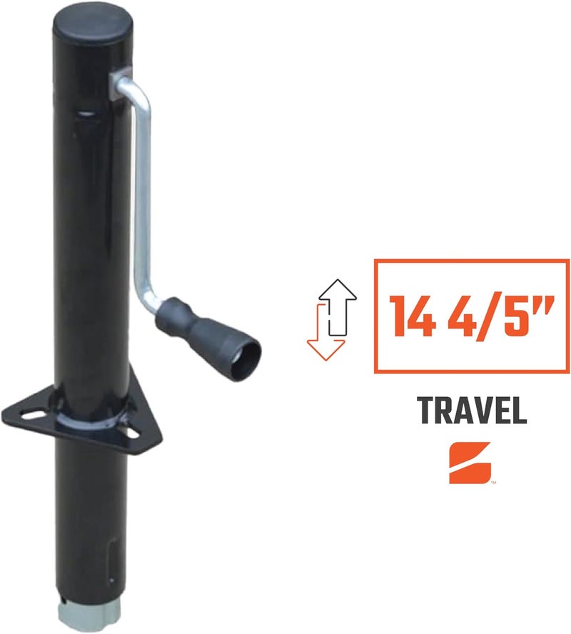 Bastion Distribution Side-Wind Trailer Jack - 5000lb Capacity A-Frame with 14 4/5" Travel - Image 3