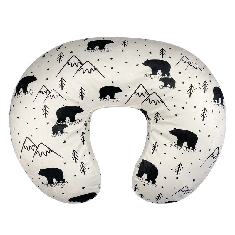 Owlowla Nursing Pillow Cover, Breastfeeding Pillow Slipcover Fits Nursing Pillow for Baby Boy Girl(Bear) - Image 1