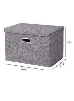 Hanayo Large Size Cube Boxes With Handles To Store And Organize Clothes Games Books Toys Washable Foldable Removable Lid For Home Office  - Image 5
