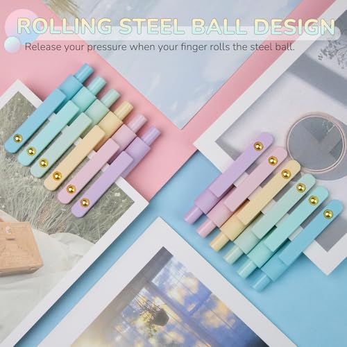 YOXMJDB Gel Pens, 12 Pcs 0.5mm Fine Point Smooth Writing Pens Japanese Cute Pens, High-End Series Black Ink Pens for Journaling Note Taking, School Office Supplies for Women Men (12 Pcs Ombre) - Image 5