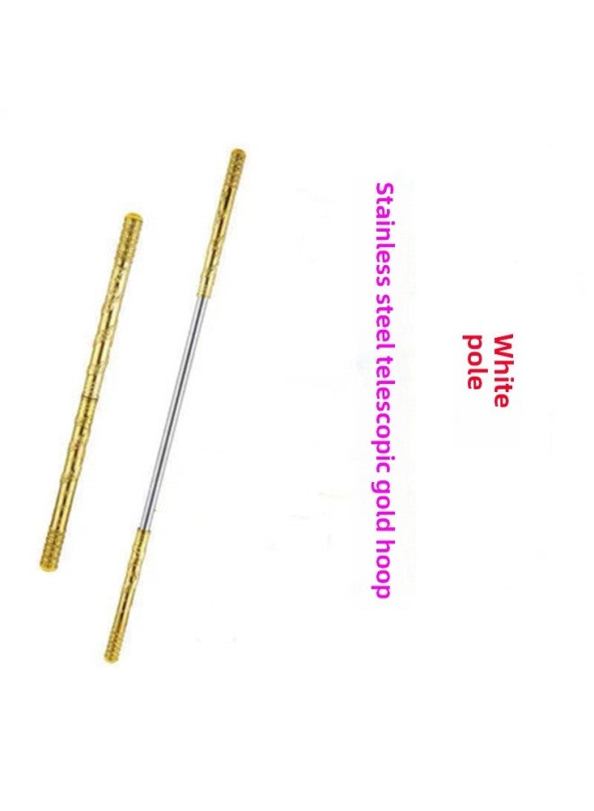 Sun Wukong Luminous Champion Hat Children Wukong Hat Head Crown Monkey Purple Golden Crown Qi Tian Da Sheng Golden Hoop Stick Stall Wholesale-Color:Telescopic Golden Hoop [White  - Image 1