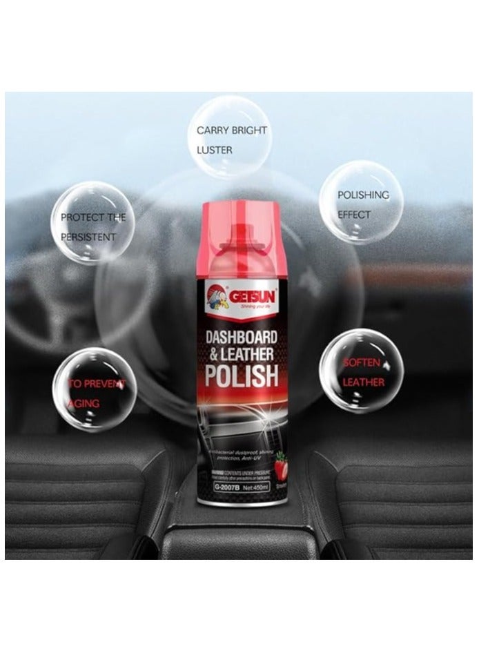Getsun Dachboard and Leather Polish Strawberry G-2007B - 450ml - Image 5