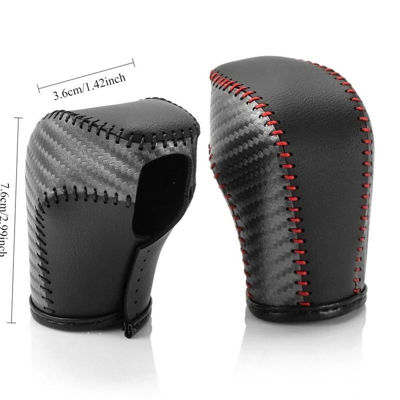 For Vw Golf 7 GTI R Tiguan Passat B7 B8 CC R20 Scirocco Jetta MK6 GLI Car Interior Carbon Fiber Red DSG Gear Knob Cover Shift Trim - Image 4