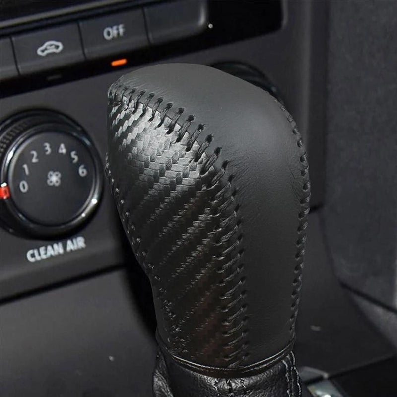 For Vw Golf 7 GTI R Tiguan Passat B7 B8 CC R20 Scirocco Jetta MK6 GLI Car Interior Carbon Fiber Red DSG Gear Knob Cover Shift Trim - Image 5