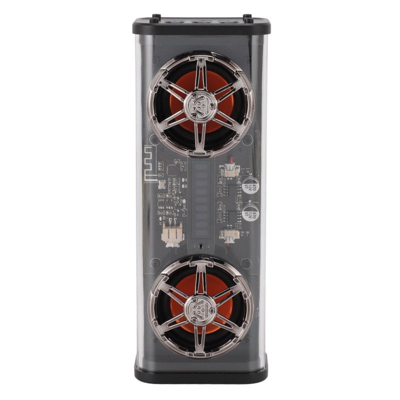 Portable Wireless Speaker: Black Transparent Mech Design - Bluetooth 5.3 Stable Connectivity, Powerful Subwoofer Sound for Home Party, Travel & Daily Use - Image 5