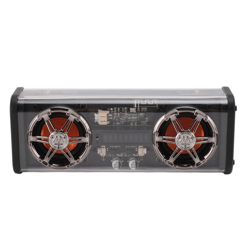 Portable Wireless Speaker: Black Transparent Mech Design - Bluetooth 5.3 Stable Connectivity, Powerful Subwoofer Sound for Home Party, Travel & Daily Use - Image 1