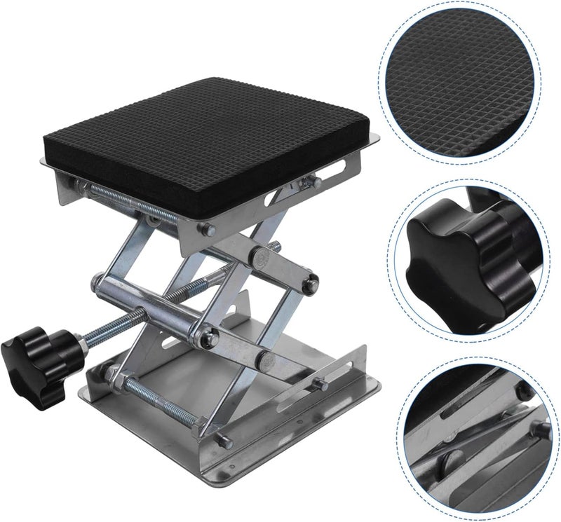 Stainless Steel Scissor Holder Platform Jack Stand for Lab Lifting Column Safe - Image 3