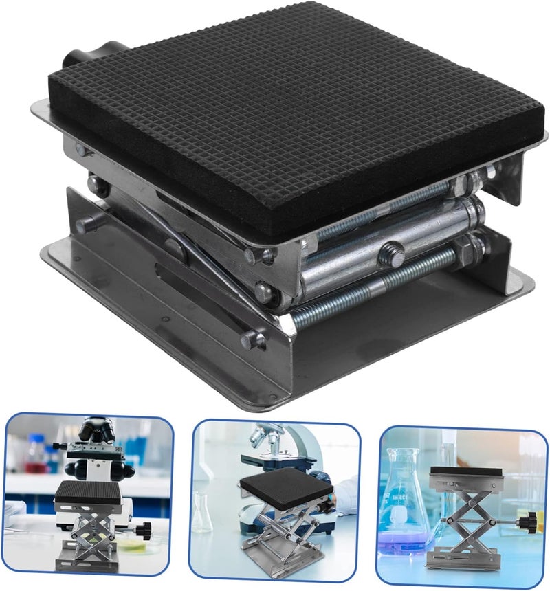 Stainless Steel Scissor Holder Platform Jack Stand for Lab Lifting Column Safe - Image 5