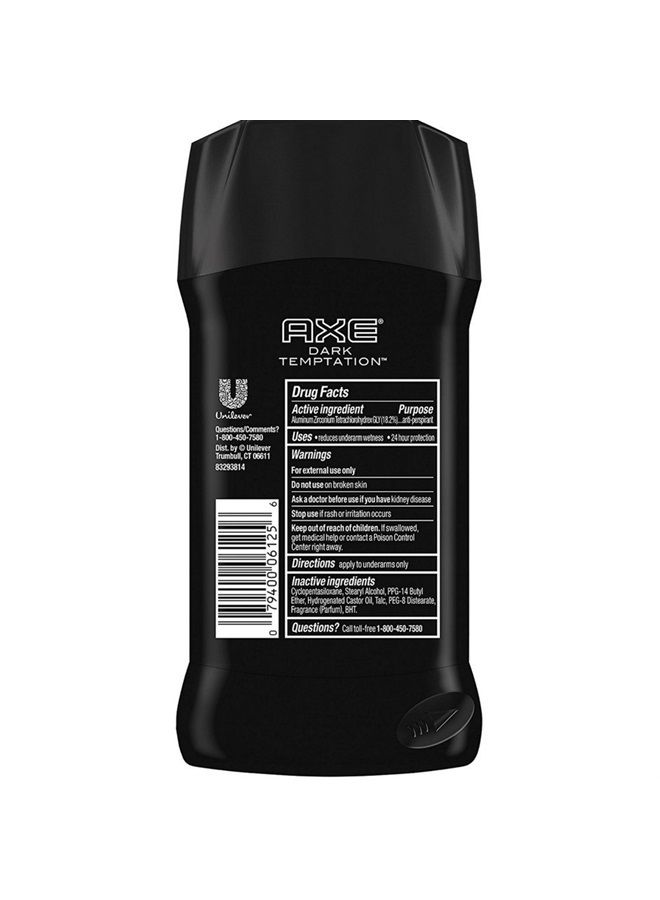 Axe Anti Perspirant Odor & Wetness Protection Dark Temptation 2.7 oz (Pack of 4)