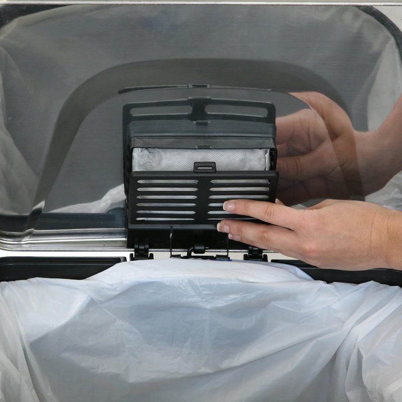 iTouchless 2-Pack AbsorbX Odor Filter Deodorizers, Absorbs Trash Odors, All Natural Activated Carbon, Biodegradable, for use with 8 Gallon and Larger Trash Cans with Odor Filter Compartment - Image 4