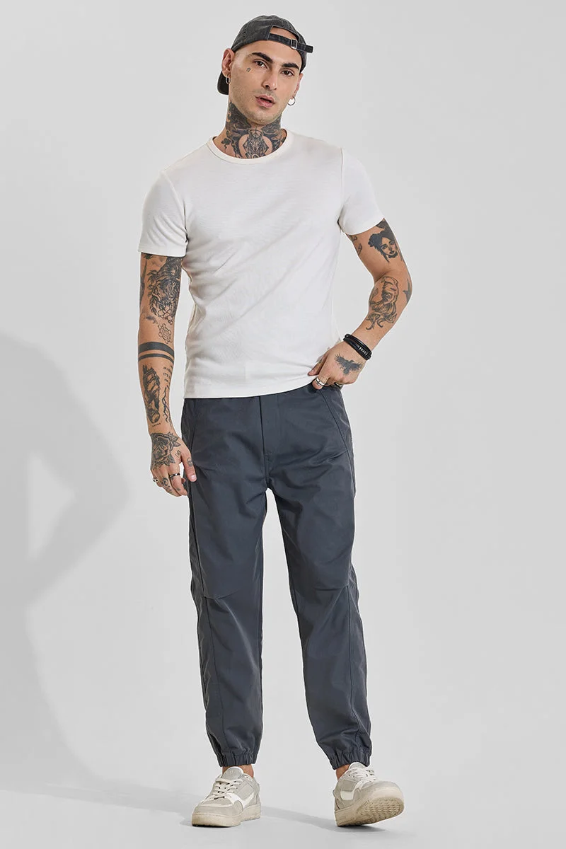 SNITCH بنطلون رياضي رمادي داكن بقصة مريحة