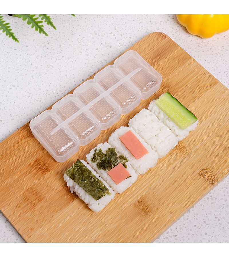 3 Pcs Sushi Rice Mold Kit with Seaweed for Three Part Filled Sushi - Image 4