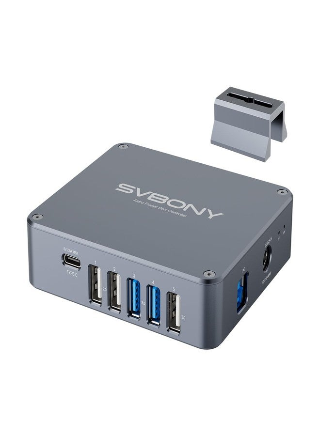 اس في بيوني محول طاقة تلسكوب فلكي SVBONY SV241، صندوق موزع USB صغير التيار المستمر، مخرج عالي السرعة وواجهة من النوع C، متوافق مع مصادر طاقة متنوعة، موزع USB مدمج للتصوير الفلكي الخارجي - Image 1