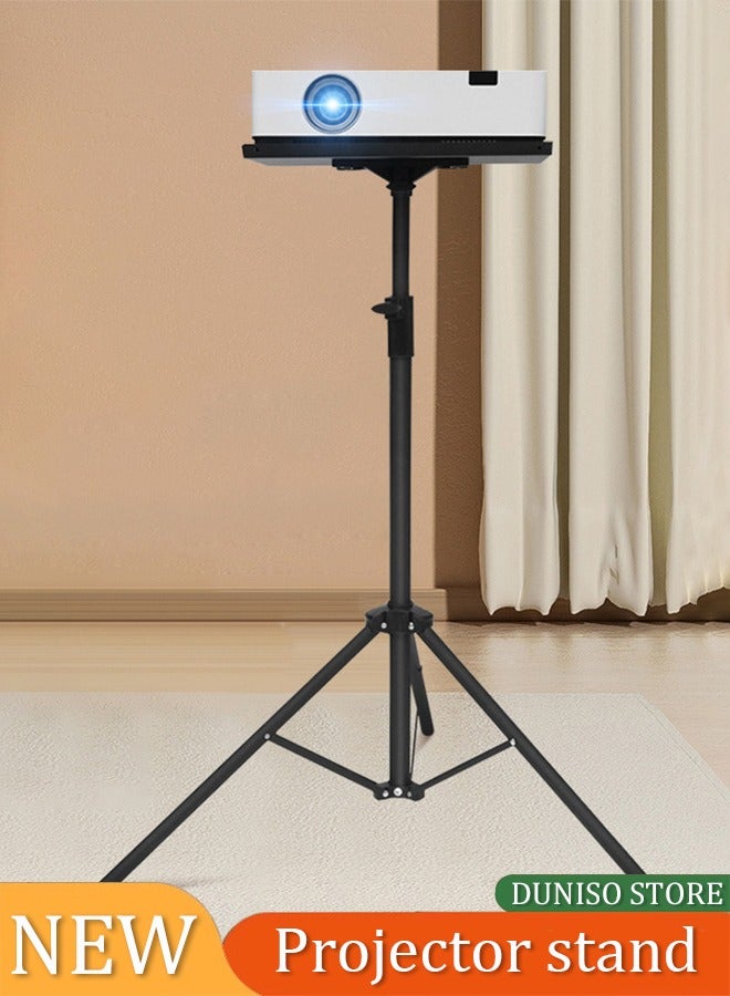 DUNISO Projector Stand Tripod multifunctional outdoor computer desk stand, portable DJ equipment stand, with tray, foldable, height adjustable from 90 to 170 centimeters Projector Stand for Outdoor Movies - Image 3